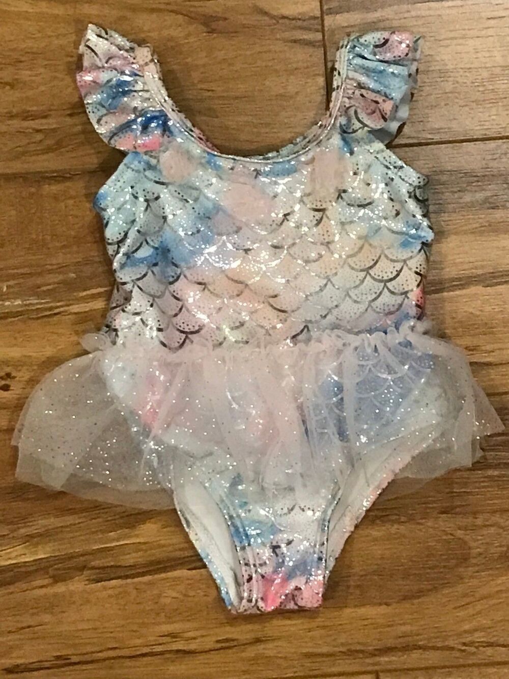 Baby Girl's 6 Month Swimsuit One-Piece Wetsuit Club Mermaid Ruffles